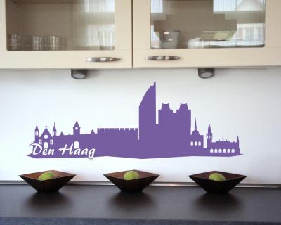 Den Haag Skyline Wandtattoo