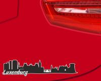 Luxemburg Skyline Autoaufkleber