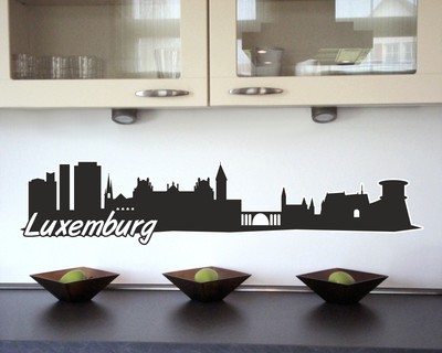 Luxemburg Skyline Wandtattoo Wandtattoo