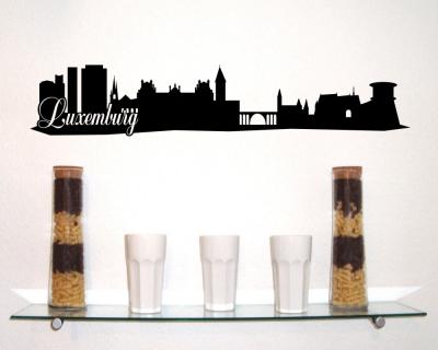 Luxemburg Skyline Wandtattoo