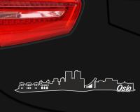 Oslo Skyline Autoaufkleber