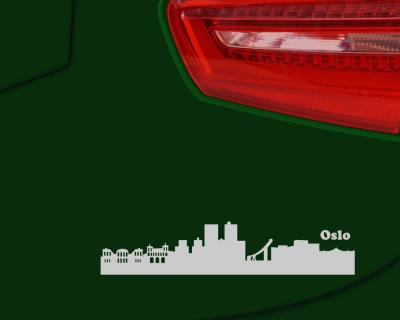 Oslo Skyline Aufkleber - Ansicht 2