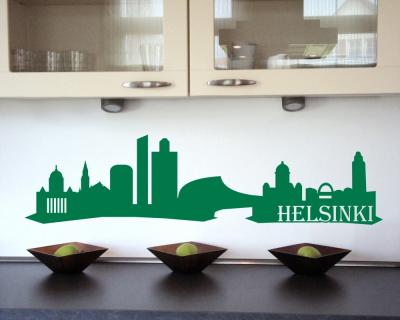 Helsinki Skyline Wandtattoo