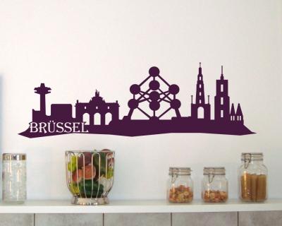 Brssel Skyline Wandtattoo - Ansicht 2