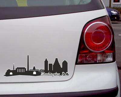 Washington, D.C.  Skyline Autoaufkleber