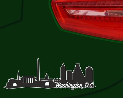 Washington, D.C.  Skyline Autoaufkleber - Ansicht 3