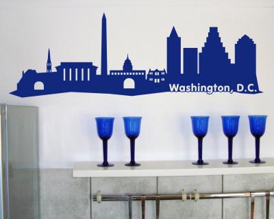 Washington, D.C. Skyline Wandtattoo