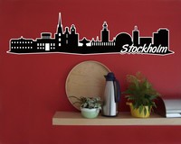 Stockholm Skyline Wandtattoo