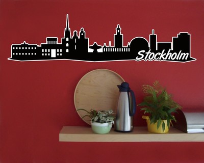 Stockholm Skyline Wandtattoo Wandtattoo