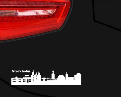 Stockholm Skyline Aufkleber