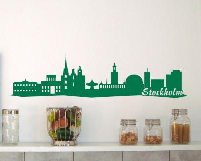 Stockholm Skyline Wandaufkleber - Ansicht 2
