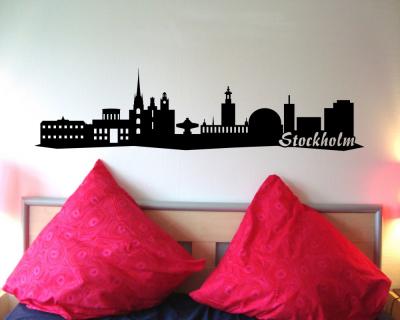 Stockholm Skyline Wandaufkleber