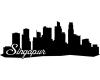 Singapur Skyline Wandaufkleber Wandtattoo