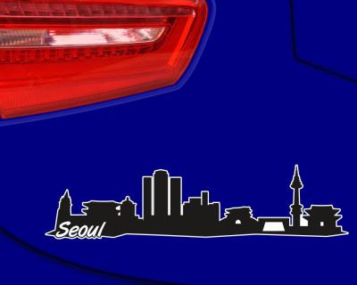 Seoul Skyline Autoaufkleber Aufkleber