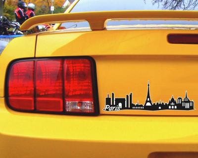 Paris City Skyline Autoaufkleber