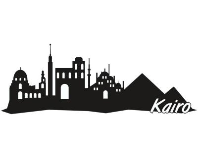 Kairo Skyline Autoaufkleber - Ansicht 1
