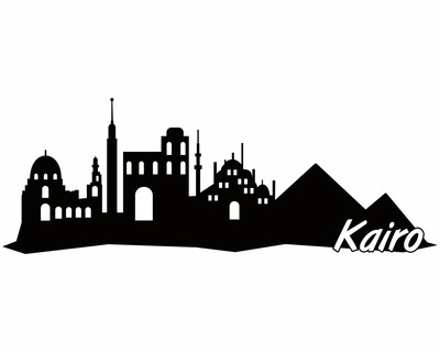 Kairo Skyline Wandtattoo - Ansicht 1