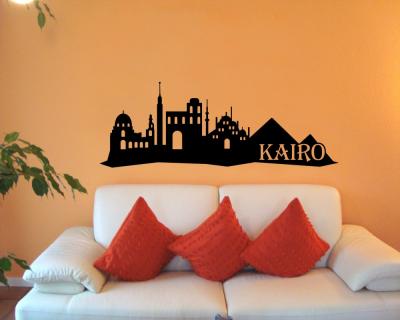 Kairo Skyline Wandaufkleber Wandtattoo