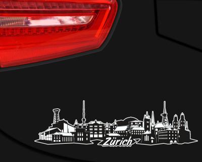 Zrich Skyline Autoaufkleber Aufkleber