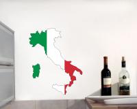 Italien Wandtattoo mit der Nationalflagge