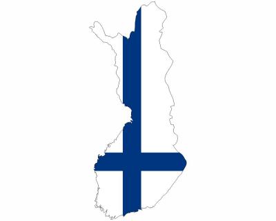 Finnland Wandtattoo mit der Nationalflagge Wandtattoo