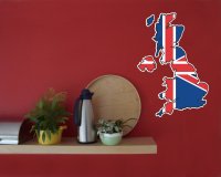 Großbritannien Wandtattoo mit der Nationalflagge