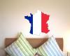 Frankreich Wandtattoo mit der Nationalflagge Wandtattoo
