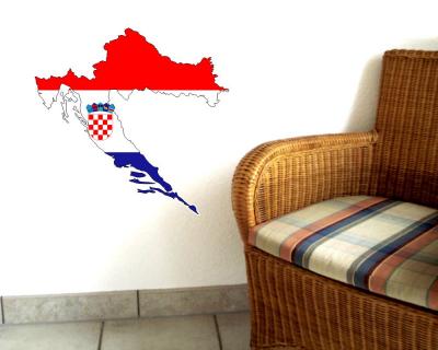 Kroatien Wandtattoo mit der Nationalflagge - Ansicht 3