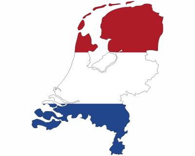 Niederlande Wandtattoo mit der Nationalflagge