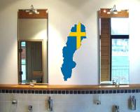 Schweden Wandtattoo mit der Nationalflagge