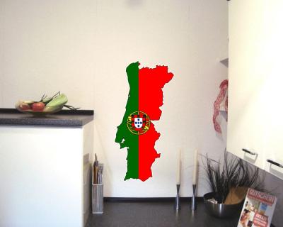Portugal Wandtattoo mit der Nationalflagge - Ansicht 2