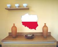 Polen Wandtattoo mit der Nationalflagge