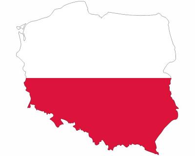 Polen Wandtattoo mit der Nationalflagge