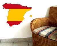 Spanien Wandtattoo mit der Nationalflagge