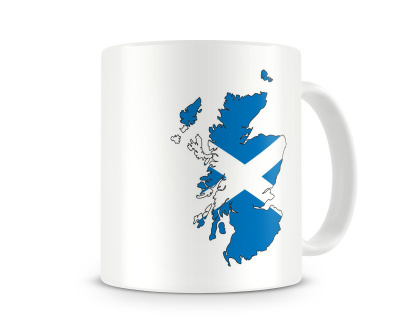 Tasse mit Schottland in Nationalfarben - Ansicht 3