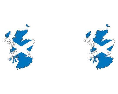 Tasse mit Schottland in Nationalfarben Tasse
