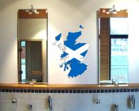 Schottland Wandtattoo mit der Nationalflagge