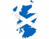 Schottland Wandtattoo mit der Nationalflagge Wandtattoo