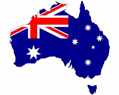 Australien Wandtattoo mit der Nationalflagge