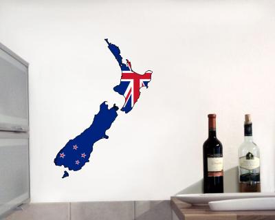 Neuseeland Wandtattoo mit der Nationalflagge - Ansicht 2