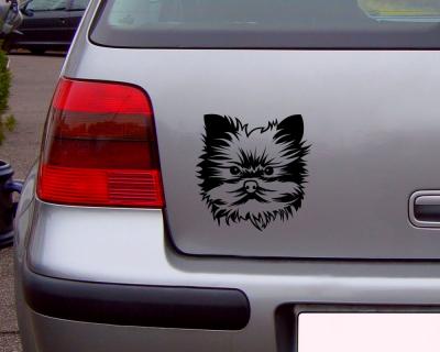 Yorkshire Terrier Autoaufkleber