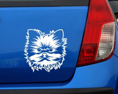 Yorkshire Terrier Autoaufkleber - Ansicht 3