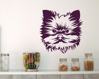 Yorkshire Terrier Wandtattoo - Ansicht 2