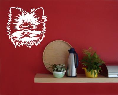 Yorkshire Terrier Wandtattoo