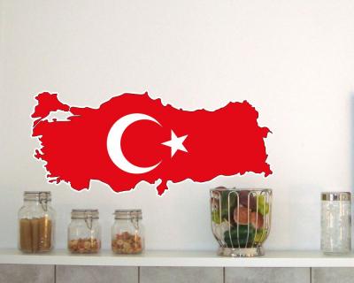Trkei Wandtattoo mit der Nationalflagge - Ansicht 2