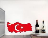 Türkei Wandtattoo mit der Nationalflagge