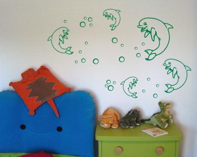 Delfin Creativ-Set Wandtattoo