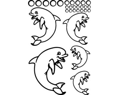 Delfin Creativ-Set Wandtattoo - Ansicht 1