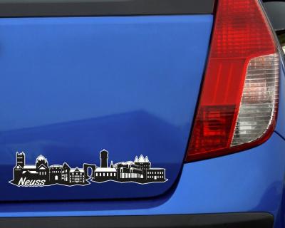 Neuss Skyline Autoaufkleber
