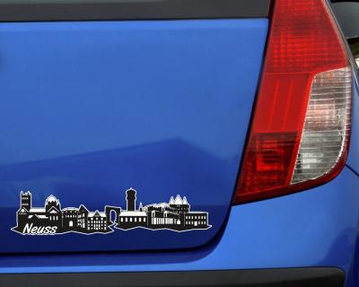 Neuss Skyline Autoaufkleber Aufkleber